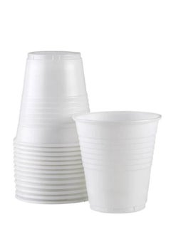 Buy Drinking Cup Disposable Plastic Cups, 7 Ounce Drinking Cups, White Party Cups for Birthday Parties, Picnics, Ceremonies, and Weddings 1000 Pieces in Saudi Arabia