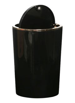 اشتري Lenox Waste Bin, Black & Gold - 6 Litres في الامارات