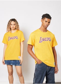 Buy Unisex NBA Legendary Slub Lakers T-Shirt in UAE