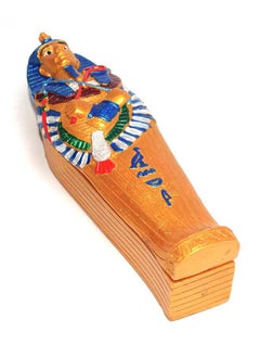 Buy immatgar pharaonic Decorative Egyptian Mummy coffin Statue ancient Egyptian souvenirs gifts handmade Home decor collectibles Sculptures (shape1 - Multicolor1 - 14 CM Long) in Egypt