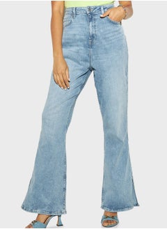 Buy High Waist Flared Jeans in UAE