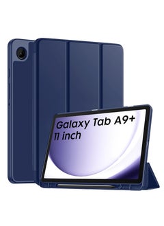 اشتري Cover for Samsung Galaxy Tab A9 Plus Cover Case 11 inch, Flip Cover Case with [Pen Holder] for Samsung Tab A9 Plus Cover/Tab A9+ Tablet Cover [Auto Sleep/Wake Support] - Navy في مصر