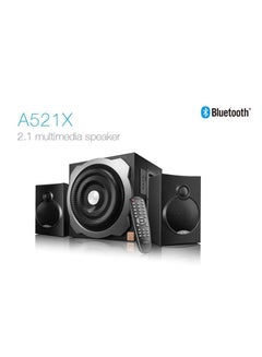 Buy A521X Bluetooth Multimedia Speaker Black in UAE