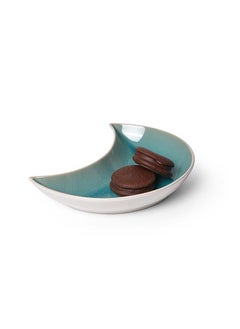 Buy Plate  Ceramic Moon Shape Summer Collection Celine Series 23cm in UAE