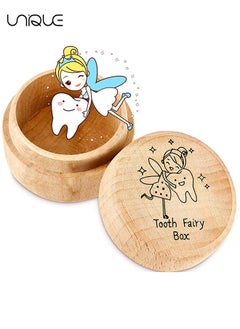 اشتري Tooth Fairy Box for Boys and Girls Wooden Baby Teeth Fairy Holder for Kids Tooth Storage and Saver Box Tooth Fairy Keepsake Organizer for Lost Teeth Baby Shower Birthday Gift في الامارات