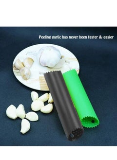 Buy Garlic Peeler Roller Skin Remover 2 Set Soft Silicone Material for Your Kitchen and Everyday Use in UAE