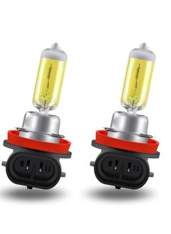 Buy LED Headlight Bulbs, Fog Light Lamp, 55W Halogen Headlight Bulbs 3000K Super Bright, 360 Degree Adjustable, Non-polarity Plug & Play, Pack of 2 in UAE