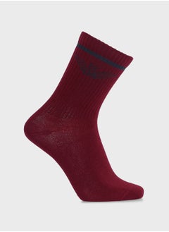 Buy 3 Pack Logo Ankle Socks in UAE