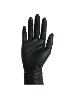 Buy Black Latex Gloves - Large 100 Pcs in UAE