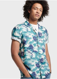 Buy Cloud Print Regular Fit Shirt in UAE