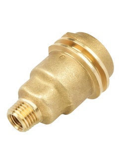 اشتري Propane Gas Fitting Adapter, QCC-1 and Female P.O.L. to 1/4'' Male Pipe Thread Converter - Solid Brass, for RV, Outdoor Cooking & Heating Appliances - Connects to Propane Tank or House Line في الامارات