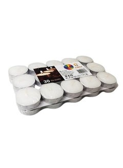 Buy Mercury Tea Light 30 Pcs T Light Candle For Home Decoration Long Lasting Relaxing Candles For Any Occasion 10 g White in UAE