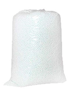 اشتري Comfy 1Kg White Polystyrene Virgin Bouncy Beans For Bean Bag Refill في الامارات