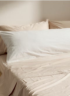 Buy Long Hotel-Quality Pillow - White Color - Available in Multiple Sizes - Soft & Comfortable for Deep Sleep in Egypt