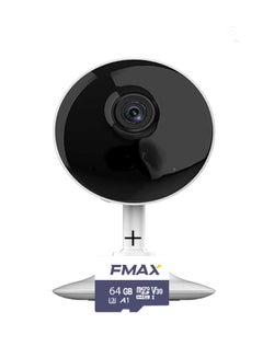 Buy Wi-Fi 2MP 1080P Smart Home Security Camera White with 64 Memory card in Saudi Arabia
