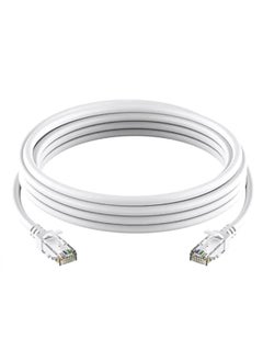 Buy Ethernet Ultrafine Patch Network Cable For Rj45 Router White in UAE