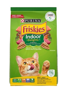 Buy Purina Friskies Indoor Delights Dry Cat Food 1.1Kg in Saudi Arabia