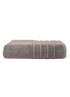 Buy Vision -Bath Sheet 640 GSM 100% Cotton Terry 80x160 cm Luxury Feel Soft & Fluffy Super Absorbent -Quick Dry -Light Grey in UAE