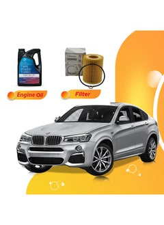 اشتري X4 6.5 Liters 5W30 Bmw Oil And Original Filter في الامارات