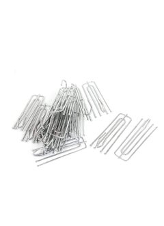 Buy Curtain hooks Window Treatment 4 Prongs Pinch Pleat Drapes 100pcs in UAE