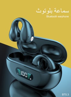 اشتري TWS Bluetooth 5.3 Wireless Clip-on Headset Ultra-Low Latency Music Bluetooth Earphones and 360° Stereo Sound Bluetooth Earbuds with  LED Power Display Bluetooth Headphones في السعودية