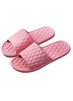 اشتري Bathroom Slippers Anti-slip, Shower Slippers Indoor Slippers Soft Light Weight Flat Sandals Slippers for Indoor Outdoor Size 38-39 Pink في الامارات