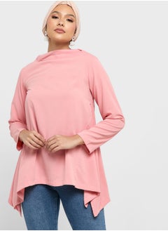 Buy Cowl Neck Relaxed Top in UAE