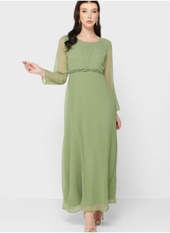 Buy Pleated Detail Dress in Saudi Arabia