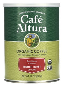 اشتري Organic Coffee Ground French Roast 12 oz (340 g) في الامارات