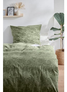 اشتري Single Duvet And Pillow Set 135 x 200 cm, Green في الامارات