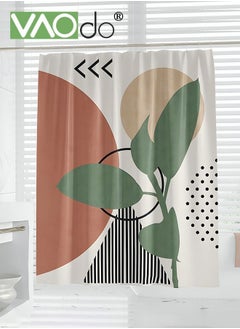 Buy Polyester Printed Shower Curtain Easy to Clean Polyester Modern Art Image Shower Curtain is Thickened and Impermeable in Saudi Arabia