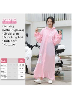 Buy Rain Ponchos Raincoat for Adults Reusable Fashion Hooded Waterproof Poncho EVA coat Jacket Long Cape Outdoor Men Women in Saudi Arabia