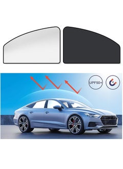 Buy Car Sun Shade for Side Window, Premium Magnetic Car Curtain to Block Over 99% UV RAYS & HEAT, Car Window Shades for Baby/Kid/Pet, Easy to Install, Universal Fit SUV Truck, Front Window[2PACK] in Saudi Arabia