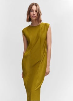 Buy Pleated Detail Dress in Saudi Arabia