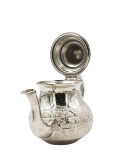 اشتري Moroccan Arabic Traditional Silver Plated Tea Pot 14 X 15 cm في الامارات