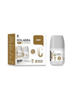 Buy Kolagra whitening Roll on 2*1 promopack 1+1 Oud 60+60ml in Egypt