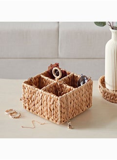 Buy Studio Water Hyacinth Trinket Box 20 x 12 x 20 cm in UAE