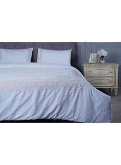 Buy Emperor 3-Piece Embroidered Comforter Set 250X260Cm Beige in UAE
