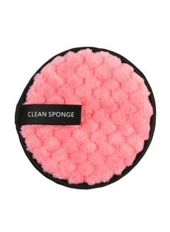 Buy FAMEZA Fiber Makeup Remover Pad Reusable Face Cleaning Sponge Cosmetic Puff (Pink) in Egypt