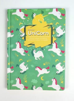 اشتري Unicorn Notebook Hard Cover A5 Green في مصر
