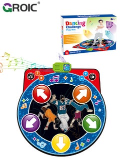 Buy Dance Mat for Kids-GROIC Music Dance Pad-5 Music, 5 Keys and 2 Game Modes, Dancing Challenge Toys with Light Up, Adjustable Volume, Interactive Dancing Game Play Mat, Gift for Girls Boys Ages 3+ in UAE