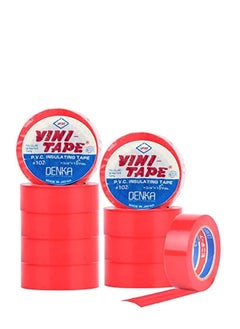 Buy Vini Electrical Insulation Tape- 10 Pieces (Red) in UAE