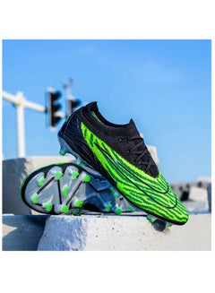 اشتري Mens Soccer Shoes Firm Ground Soccer Cleats Outdoor Indoor Professional Youth Boys Football Shoes Unisex Football Cleats في السعودية