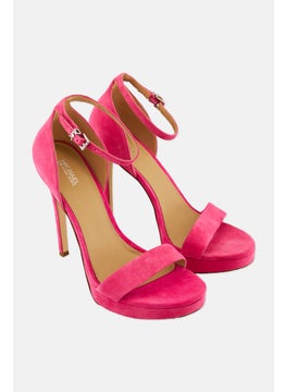 Buy Women Medium Jordyn Platform Adjustable Buckle Sandal, Pink in Saudi Arabia