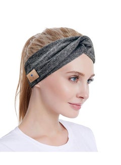 Buy bluetooth headset turban headwear sports music wireless headset sweat-absorbing bundle hair elastic turban bluetooth headset in UAE