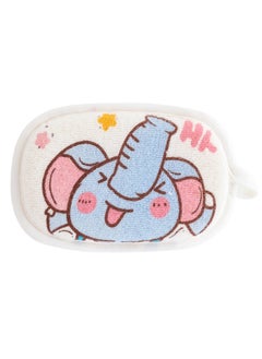 Buy ORiTi Elephant Printed Cotton Bath Brush Shower Sponge in UAE