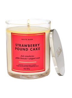 White Barn Bath and Body Works Strawberry Pound Cake 3 Wick Scented Candle  14.5 oz / 411 g price in UAE,  UAE