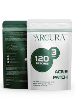 Buy Aroura Premium Pimple Acne Patches Invisible (120 Pack) - For Day and Night - Hydrocolloid Acne Dots for Clear Skin - Advanced Zit Patches and Acne Stickers in UAE