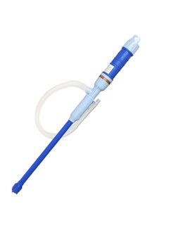 Buy Handheld Battery Operated Water Pump Liquid Transfer Pump Portable Battery Powered Electric Syphon Fuel Pump Petrol Diesel Fluid Oil Fish Tank Pond Pump with Suction Tube Blue in UAE
