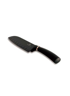 Buy Stainless Steel Santoku Knife 17.5 cm, Black- Rose Gold in UAE